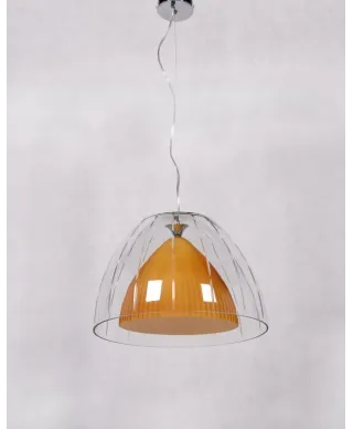 NOWOCZESNA LAMPA WISZĄCA ŻÓŁTA ARVILLA D40