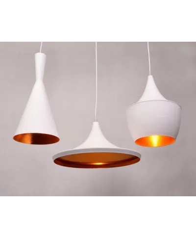 Lampa wisząca - Potrójna - LOFT Biała - Foggi Trio