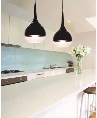 Lampa wisząca - sufitowa - Czarna - Frudo - 18x25cm