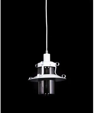 Industrialna lampa wisząca - Biała LOFT - Capri W1