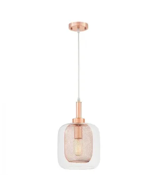 Lampa wisząca - Różowe Złoto Bessa