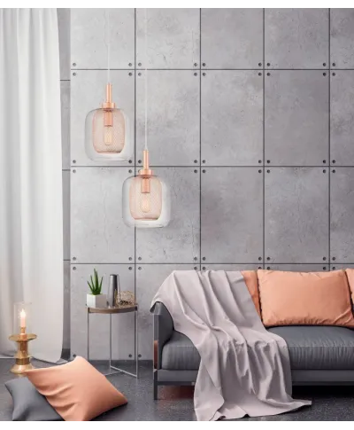 Lampa wisząca - Różowe Złoto Bessa