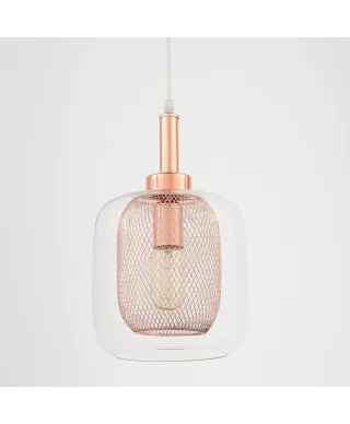 Lampa wisząca - Różowe Złoto Bessa