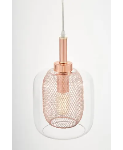 Lampa wisząca - Różowe Złoto Bessa