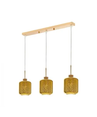 Lampa wisząca - Potrójna Złota - Alacosmo W3