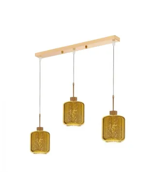 Lampa wisząca - Potrójna Złota - Alacosmo W3