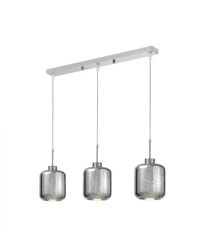 Lampa wisząca potrójna - Chromowana Alacosmo W3