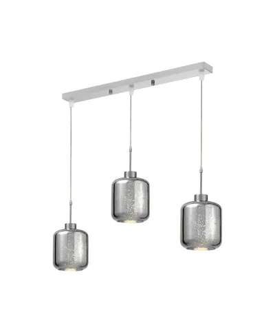 Lampa wisząca potrójna - Chromowana Alacosmo W3