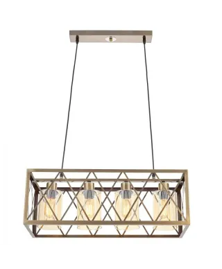 Lampa wisząca - Mosiężna Loft Nortis