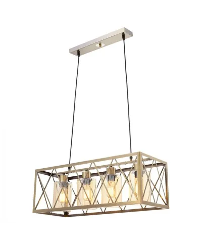Lampa wisząca - Mosiężna Loft Nortis