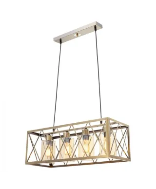 Lampa wisząca - Mosiężna Loft Nortis