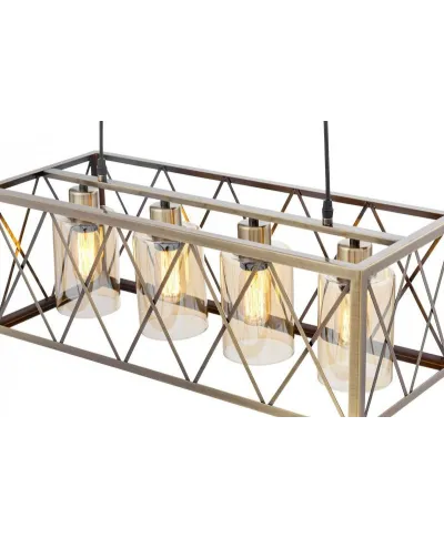 Lampa wisząca - Mosiężna Loft Nortis