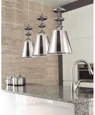 Lampa wisząca - Srebrna Veneziana W1