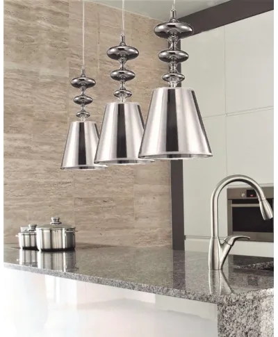 Lampa wisząca - Srebrna Veneziana W1