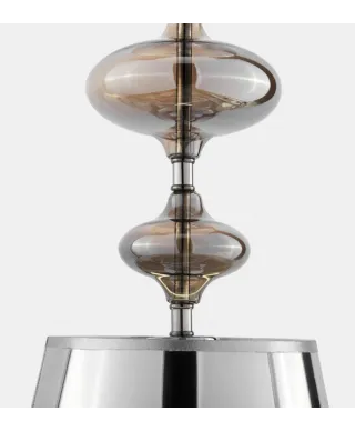 Lampa wisząca - Srebrna Veneziana W1