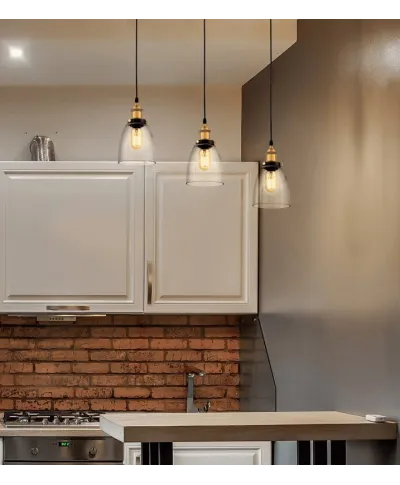 Lampa wisząca - sufitowa - Przezroczysta - Fabi W1