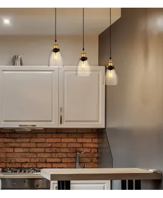 Lampa wisząca - sufitowa - Przezroczysta - Fabi W1