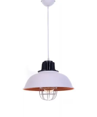 Lampa wisząca - Biała Loft Fuko