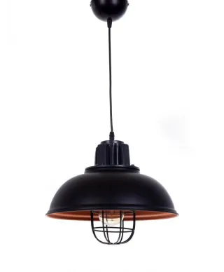 LAMPA WISZĄCA LOFT CZARNA FUKO