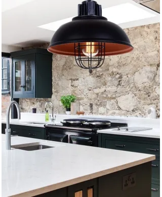 LAMPA WISZĄCA LOFT CZARNA FUKO