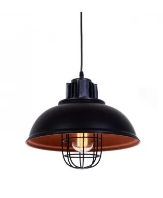 LAMPA WISZĄCA LOFT CZARNA FUKO
