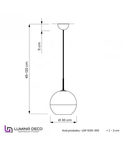 Lampa wisząca - Nowoczesna - Chromowana - Veroni D30