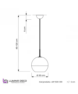 Lampa wisząca - Nowoczesna - Chromowana - Veroni D30