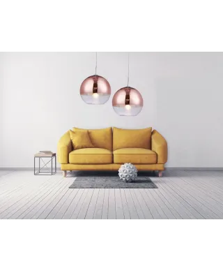 Lampa wisząca - Nowoczesna - Różowo Złota - Veroni D30