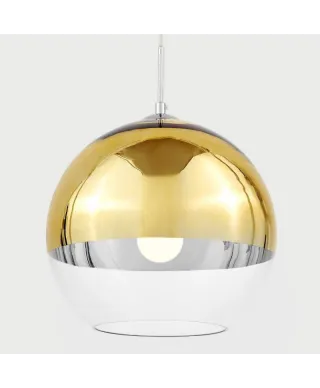 Lampa wisząca - Nowoczesna - Złota - Veroni D30