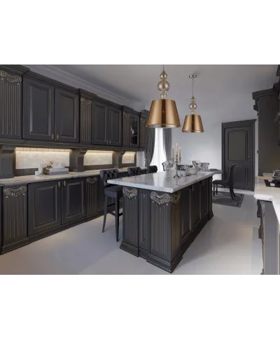 Lampa wisząca - Nowoczesna Złota Muraneo