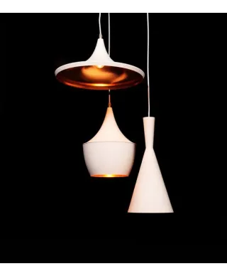 Lampa wisząca - Potrójna - LOFT Biała - Foggi W3