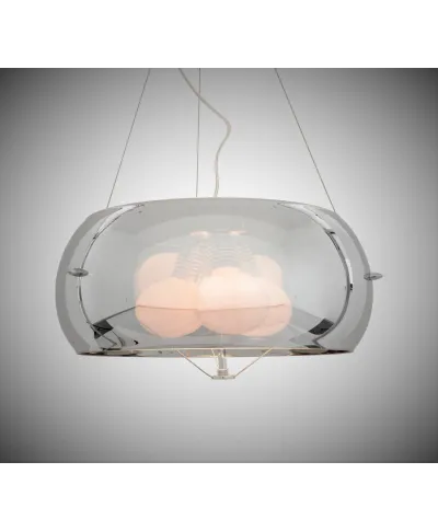 Lampa wisząca - Chromowana nowoczesna Stilio D50