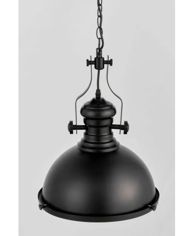 Lampa wisząca - Industrialna Czarna Eligio W3