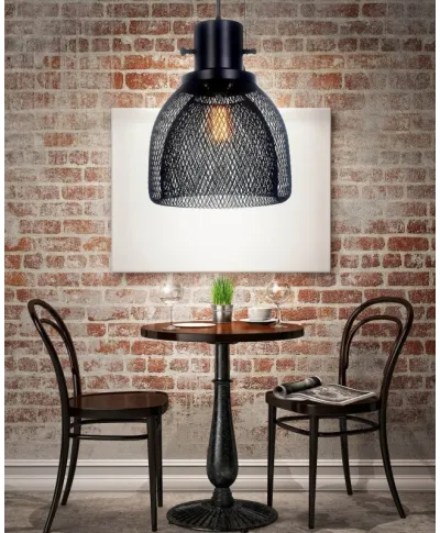 Lampa wisząca do sypialni - Czarna Fratton