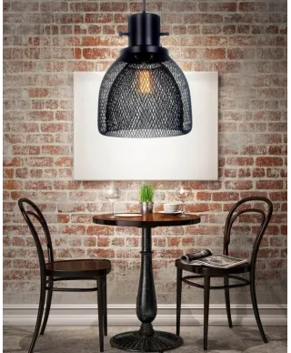 Lampa wisząca do sypialni - Czarna Fratton