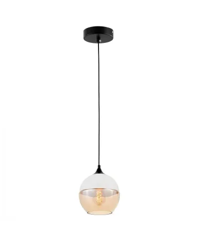 Lampa wisząca - Industrialna - Loft - Biała - Albion