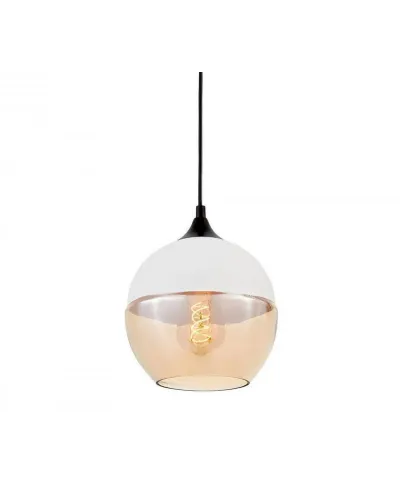 Lampa wisząca - Industrialna - Loft - Biała - Albion