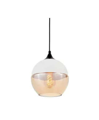 Lampa wisząca - Industrialna - Loft - Biała - Albion