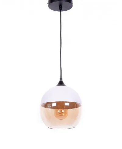 Lampa wisząca - Industrialna - Loft - Biała - Albion