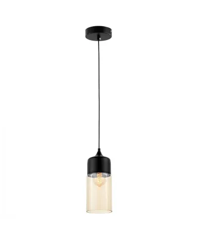 Lampa wisząca Industrialna - Loft Czarny Bursztyn  - Zenia