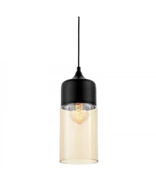 Lampa wisząca Industrialna - Loft Czarny Bursztyn  - Zenia