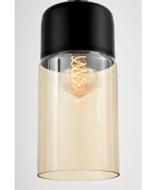 Lampa wisząca Industrialna - Loft Czarny Bursztyn  - Zenia