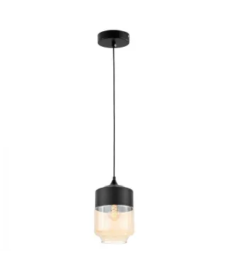 Lampa wisząca - Industrialna - Loft Czarna - Astila