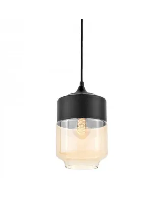 Lampa wisząca - Industrialna - Loft Czarna - Astila