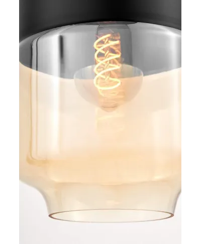 Lampa wisząca - Industrialna - Loft Czarna - Astila