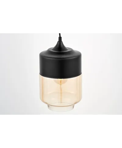 Lampa wisząca - Industrialna - Loft Czarna - Astila