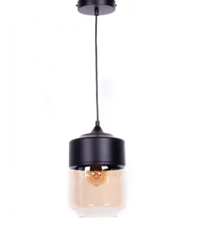 Lampa wisząca - Industrialna - Loft Czarna - Astila