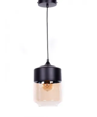 Lampa wisząca - Industrialna - Loft Czarna - Astila