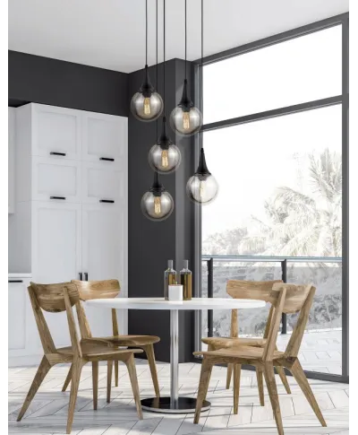 Lampa wisząca - Czarna Loft Rocherro