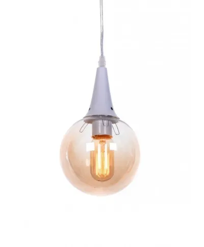 Nowoczesna lampa wisząca - Biała - LOFT Rocherro